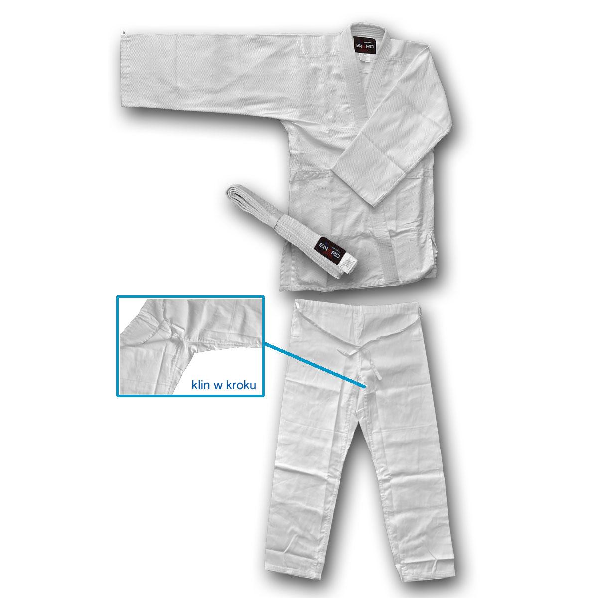 Kimono Enero Judo Aikido 140cm Baltas