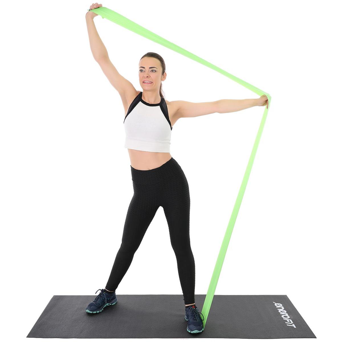 Pilates Training Band 2000x150x0.40mm 10-15kg Green