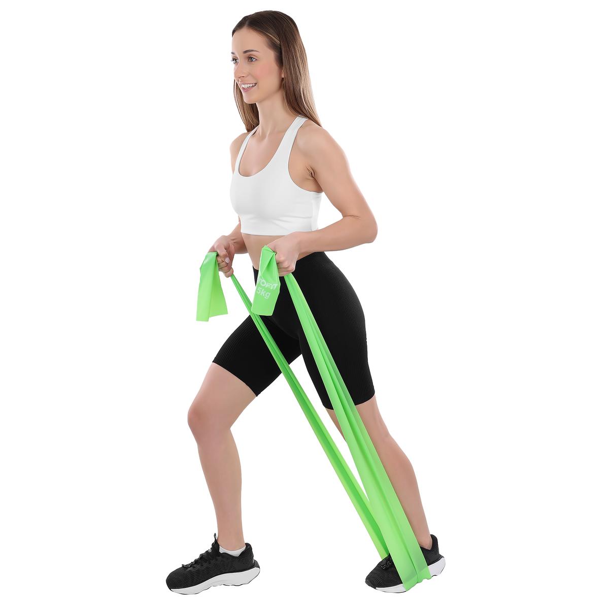 Pilates Training Band 2000x150x0.40mm 10-15kg Green