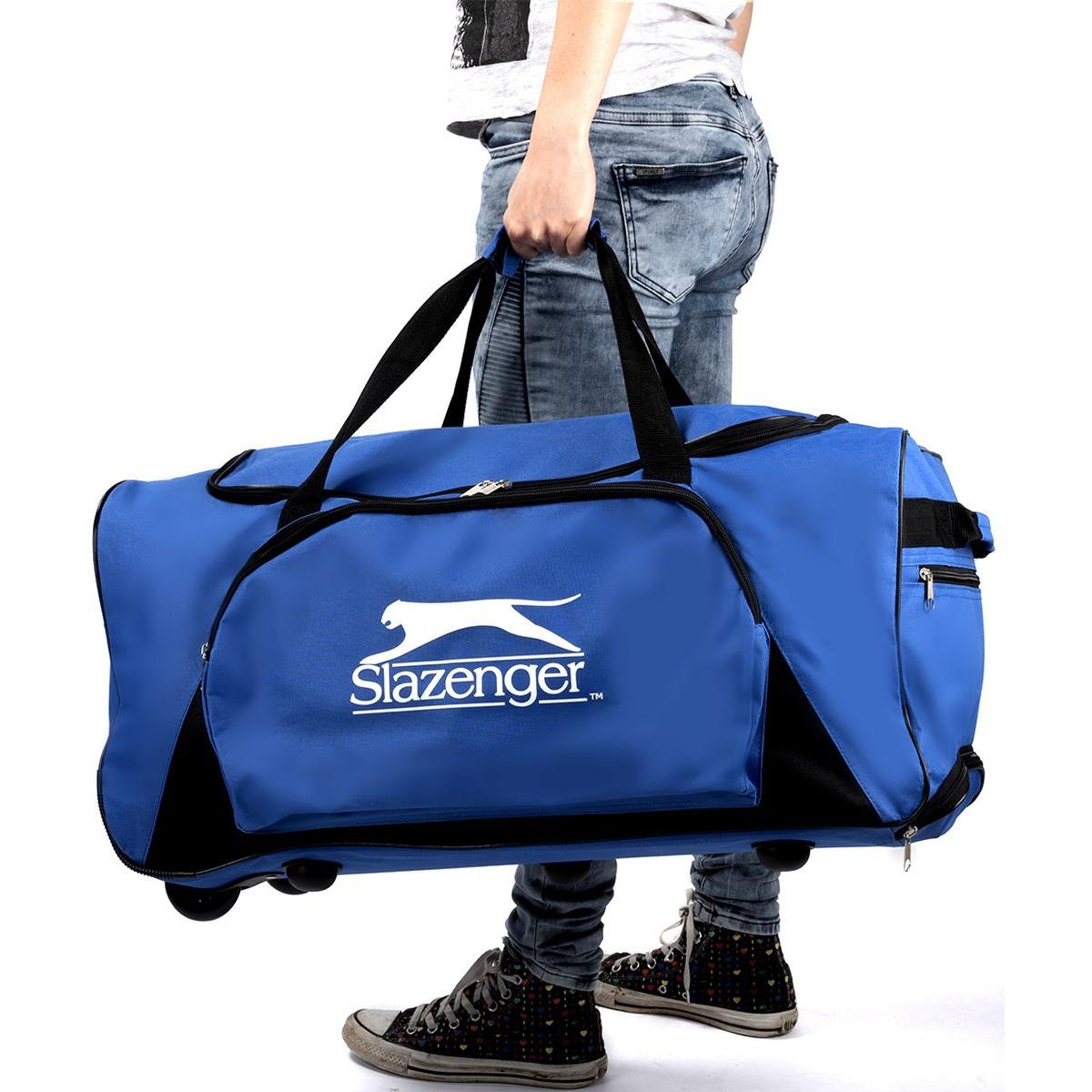 Kelioninis Sportinis Krepšys Su Ratukais Slazenger Blue