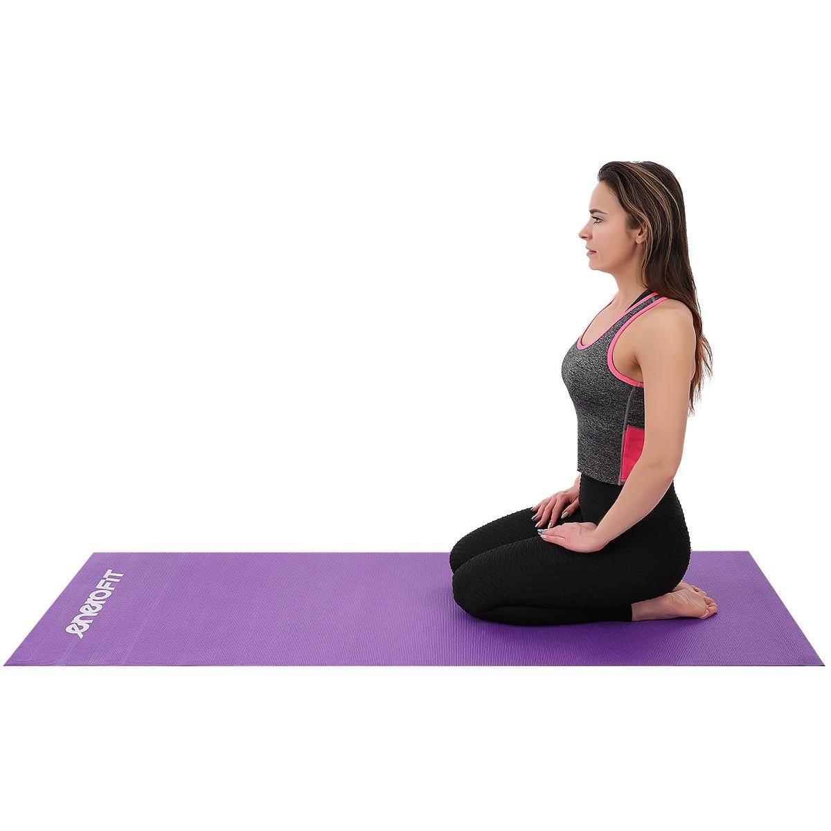 Neslystantis Jogos Kilimėlis 173x61x0,3cm Violetinės Spalvos Enero Fit