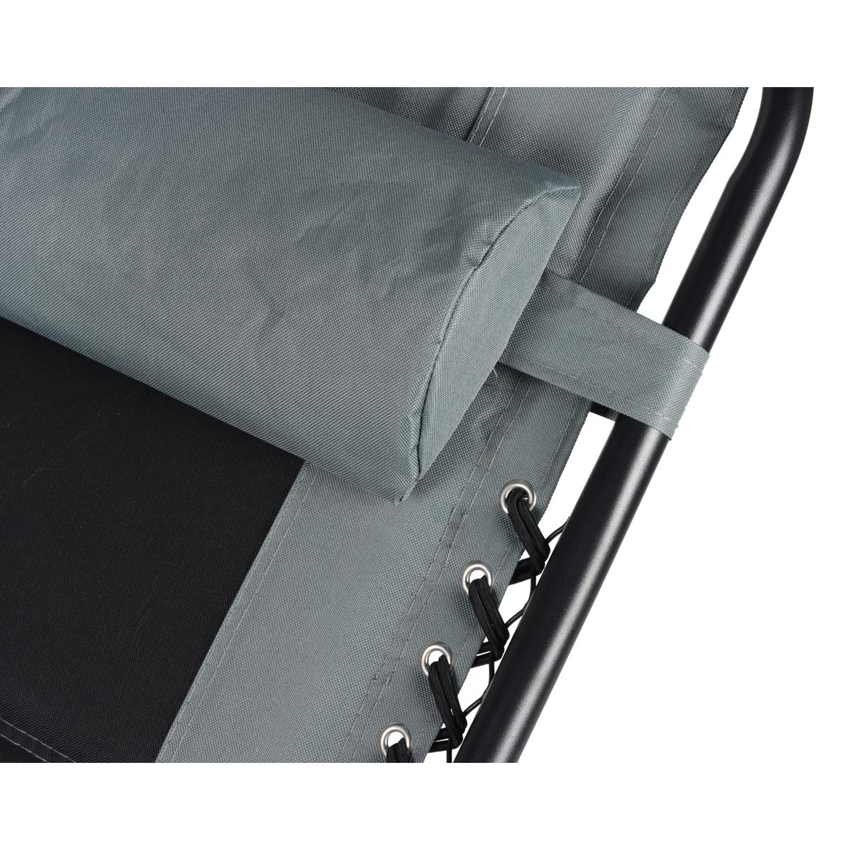 Sodo Sulankstomas Daugiafunkcinis Gultas 162x52/65x110cm Juodai Pilkas