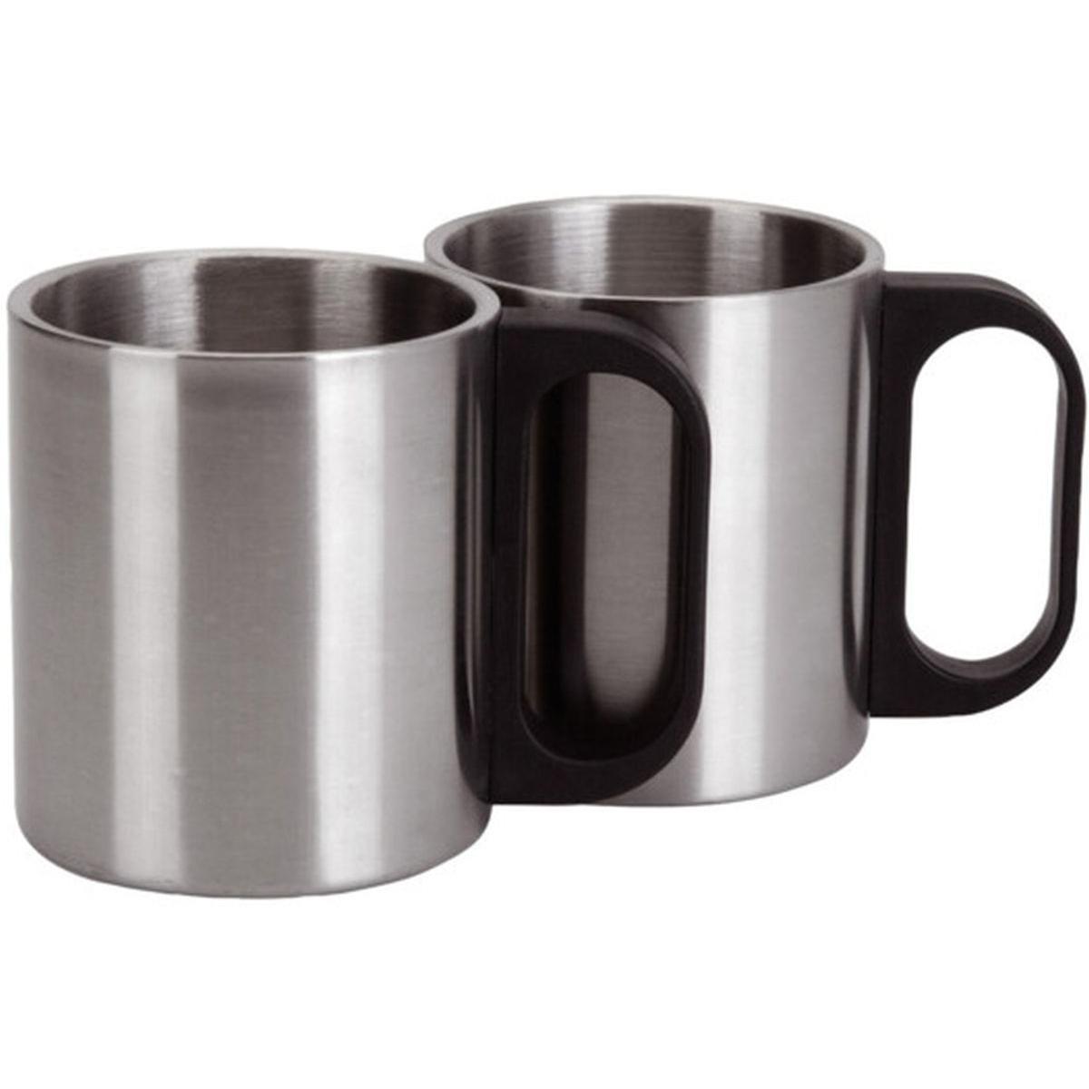 Kelioninis Termosas 1000 Ml Su 2 Puodeliais Sidabrinis