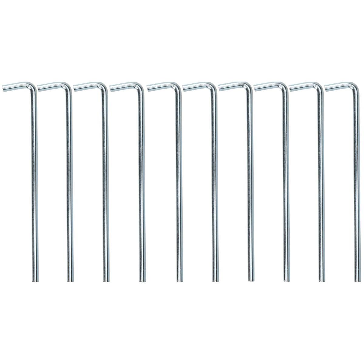 Palapinės Smeigtukai 23cm Kpl. 10vnt. Metalinių Raudonųjų Vinių