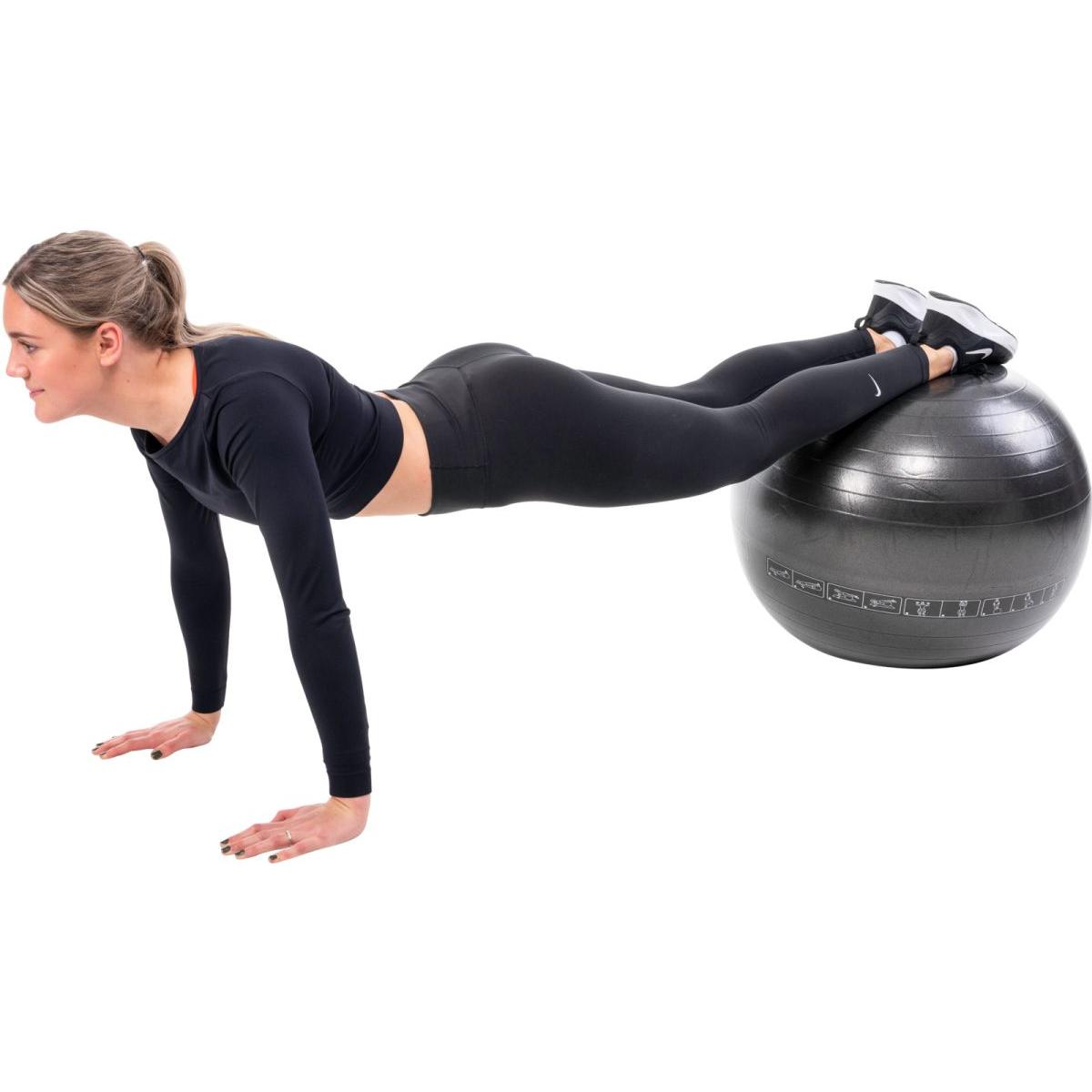 Fitneso Kamuolys 75cm Juodas Grynas 2 Pagerinti