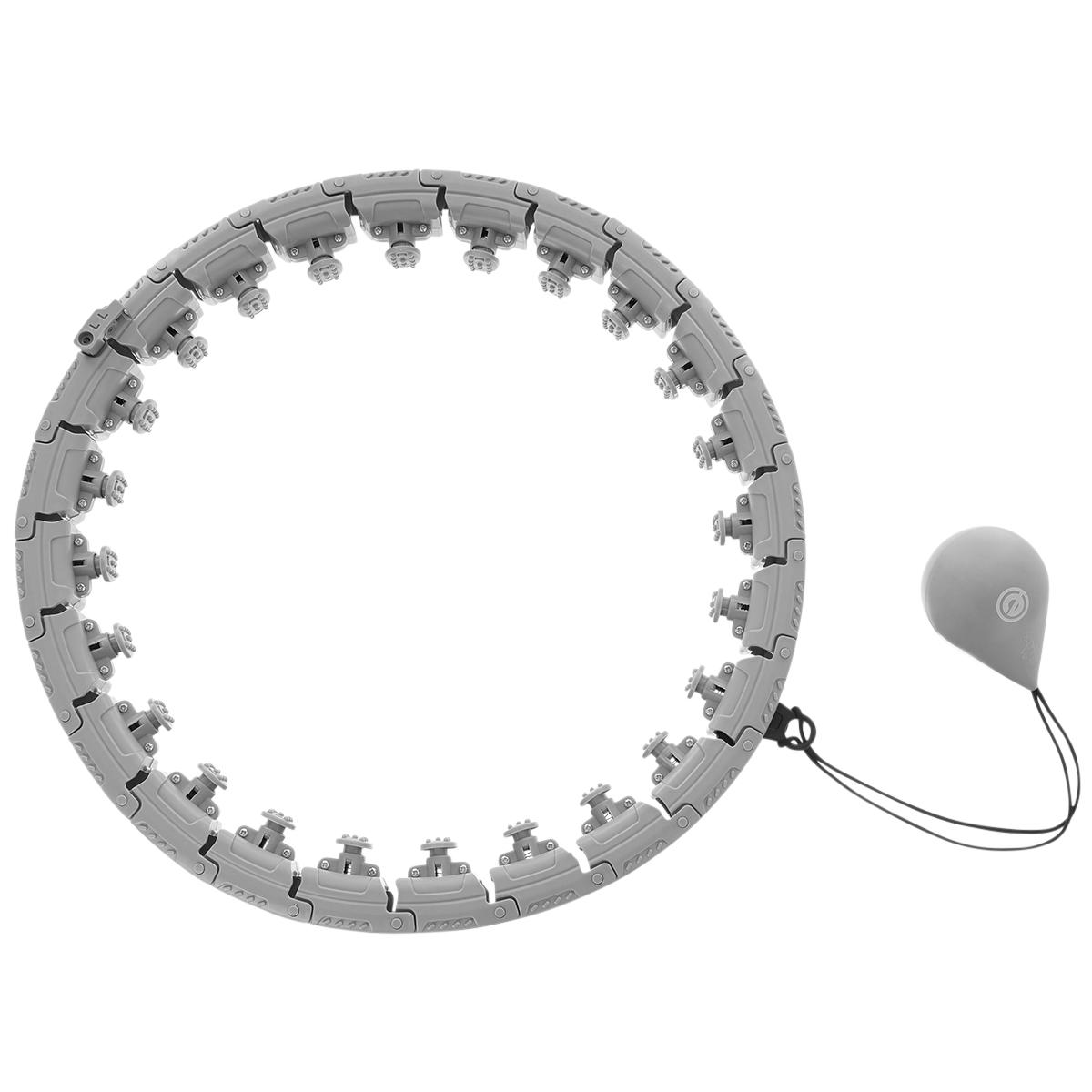 Hula Hoop Su Masažuokliu Ir Svarmenimis Pilka Enero Fit
