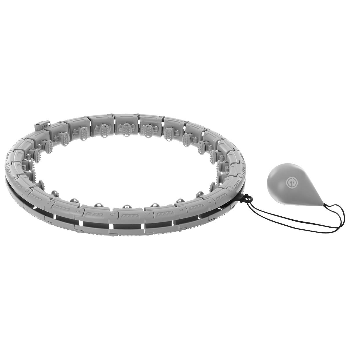Hula Hoop Su Masažuokliu Ir Svarmenimis Pilka Enero Fit
