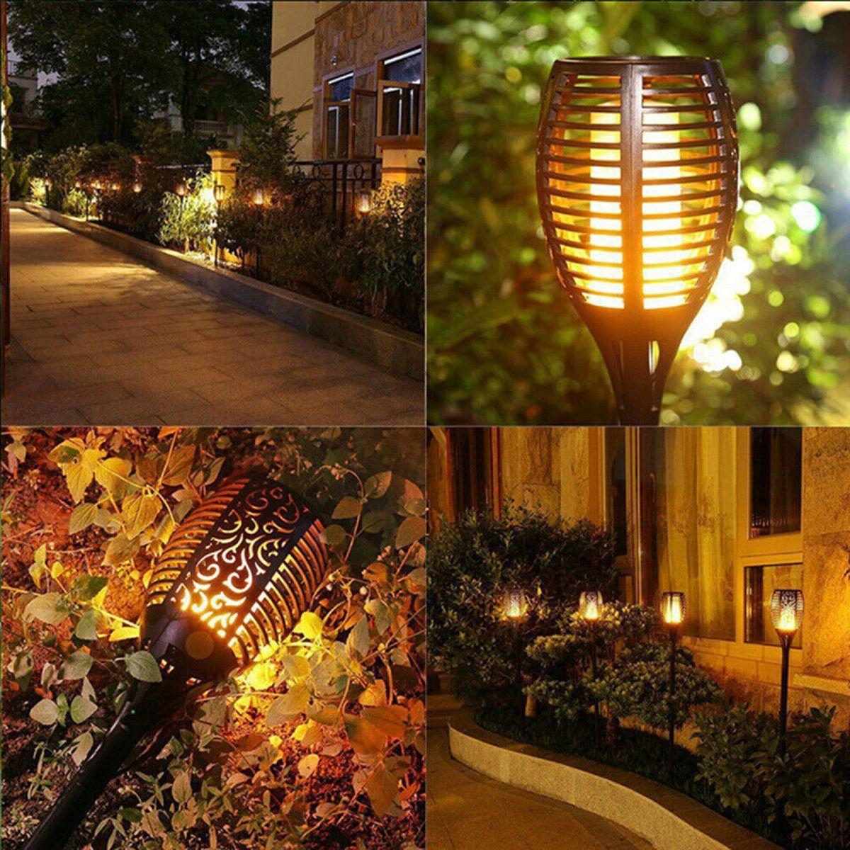 Saulės žibintuvėlis šokančios Liepsnos 10x10x79cm 36 Led Lempos
