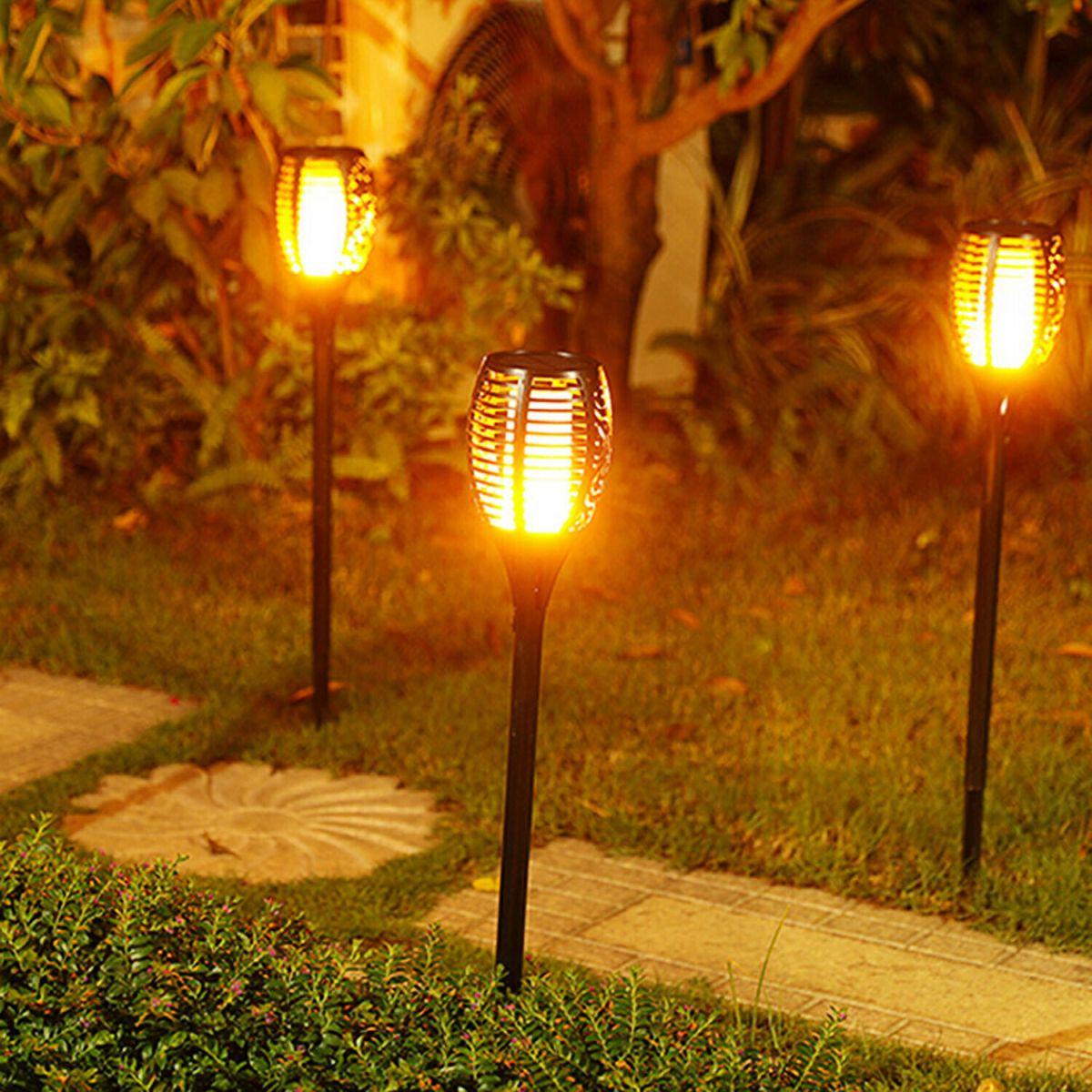 Saulės žibintuvėlis šokančios Liepsnos 10x10x79cm 36 Led Lempos