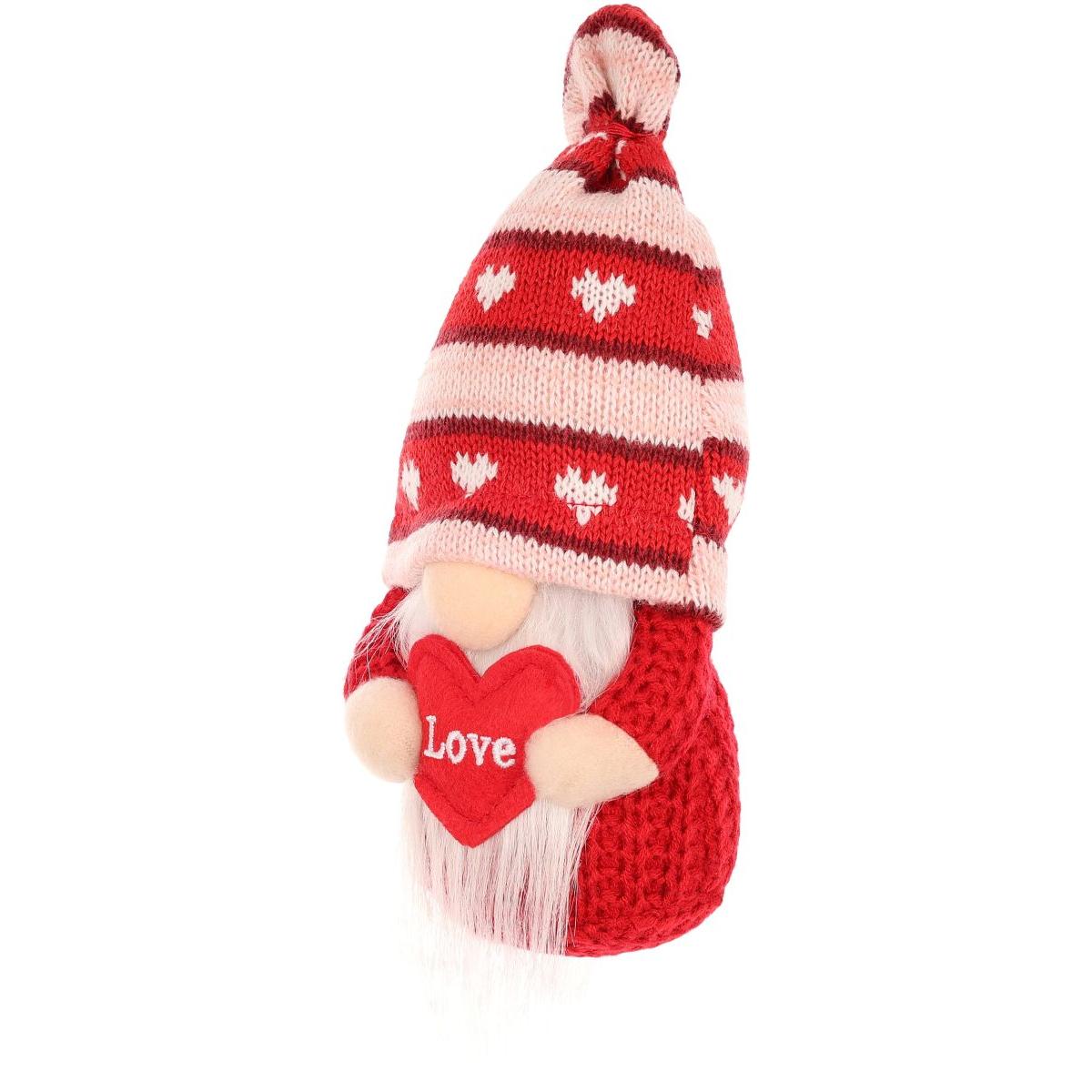 Nykštukas Su Meilės širdele 19cm Valentino Dienos Dekoracija
