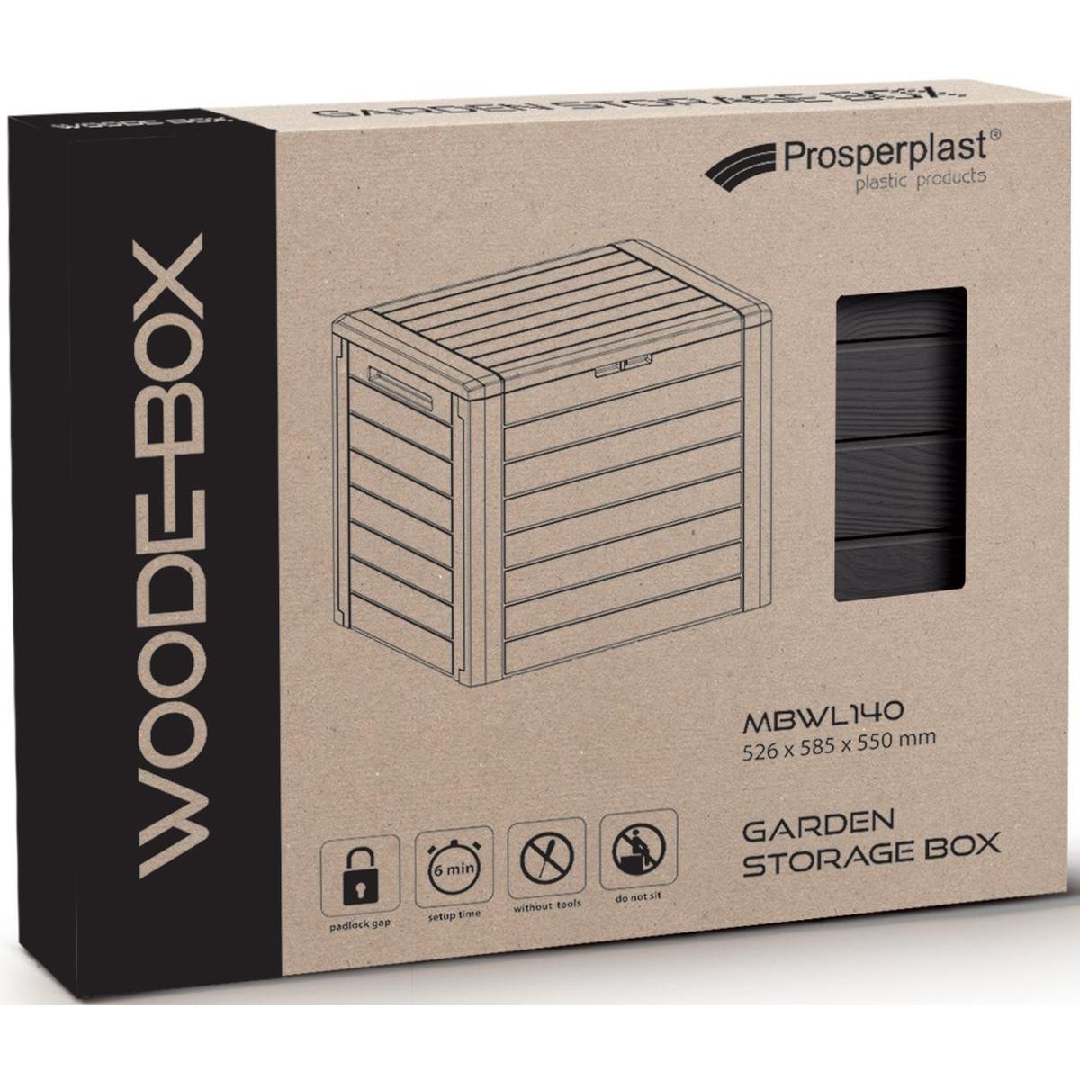 Sodo Dėžė 190l Antracito Spalvos Woodebox