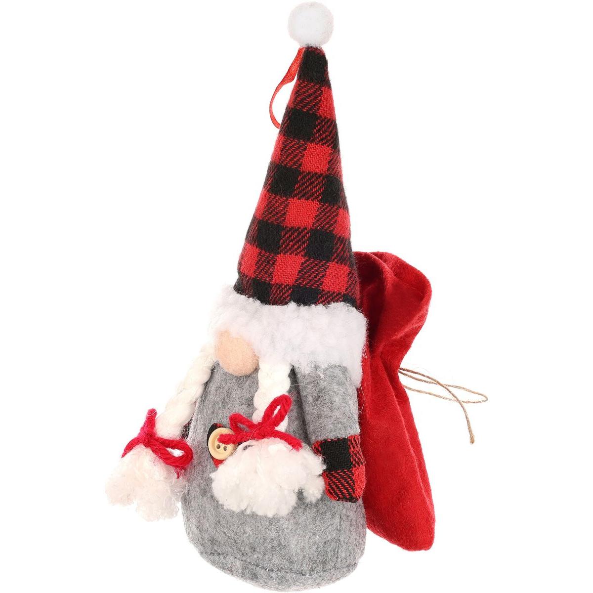Dekoratyvinis Santa Claus Su Dovanų Maišeliu 20cm Mergaitė