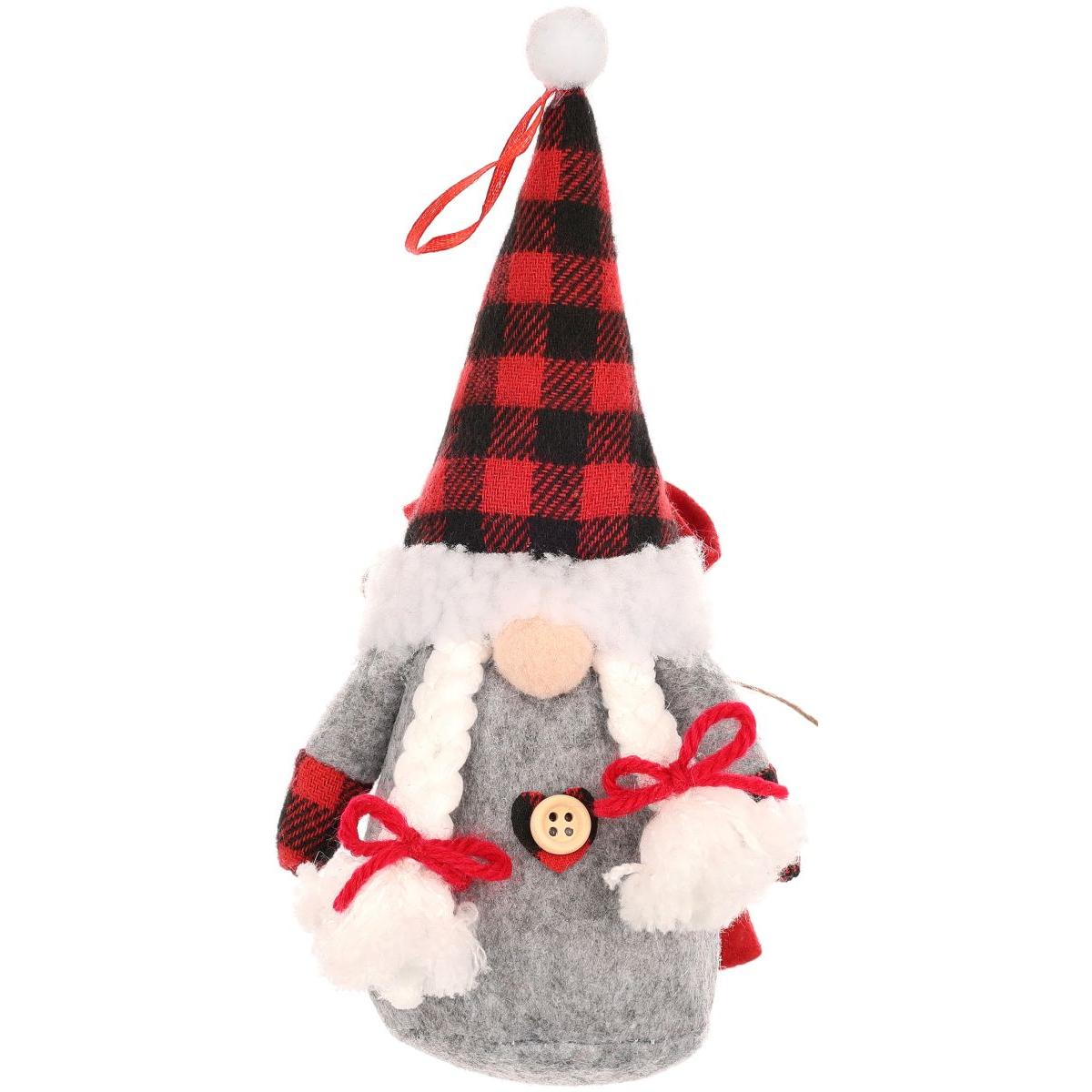 Dekoratyvinis Santa Claus Su Dovanų Maišeliu 20cm Mergaitė