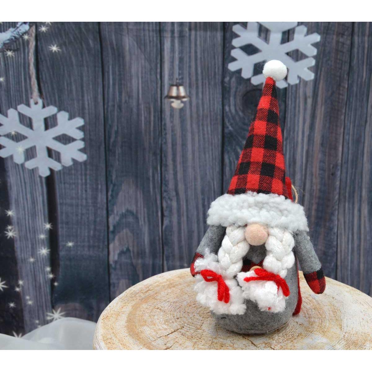 Dekoratyvinis Santa Claus Su Dovanų Maišeliu 20cm Mergaitė