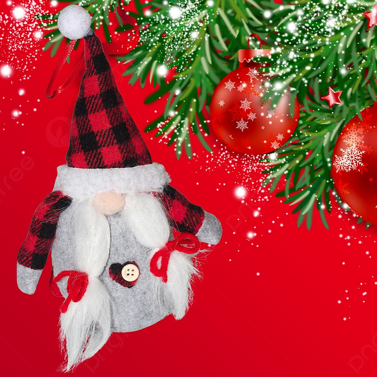 Dekoratyvinis Santa Claus Su Dovanų Maišeliu 20cm Mergaitė
