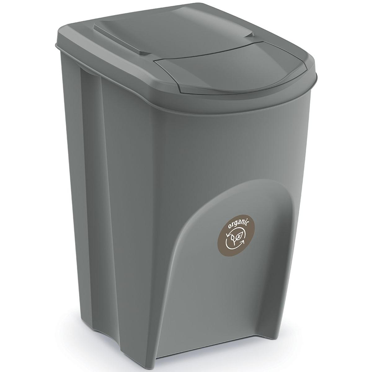 šiukšliadėžė 35 L Sortibox Rinkinys4 Vnt. Pilkas Akmuo