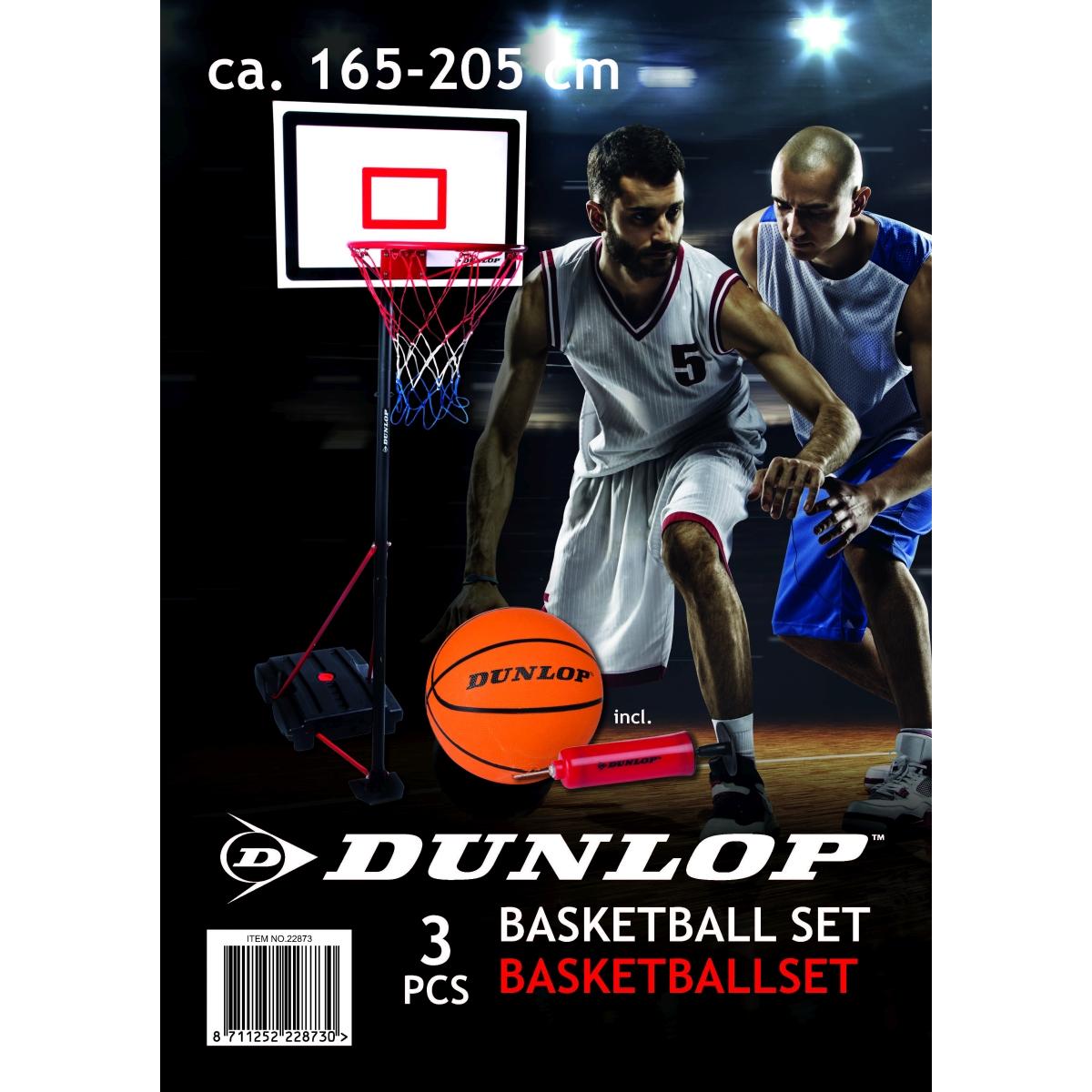 Reguliuojamas Krepšinio Kamuolio Rinkinys Dunlop 1,65-2,05 M 3in1