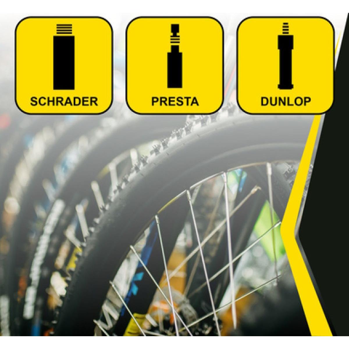 "dunlop" Dviračių Dirbtuvių Siurblys 140 Psi (9,6bar) Pilkos Spalvos