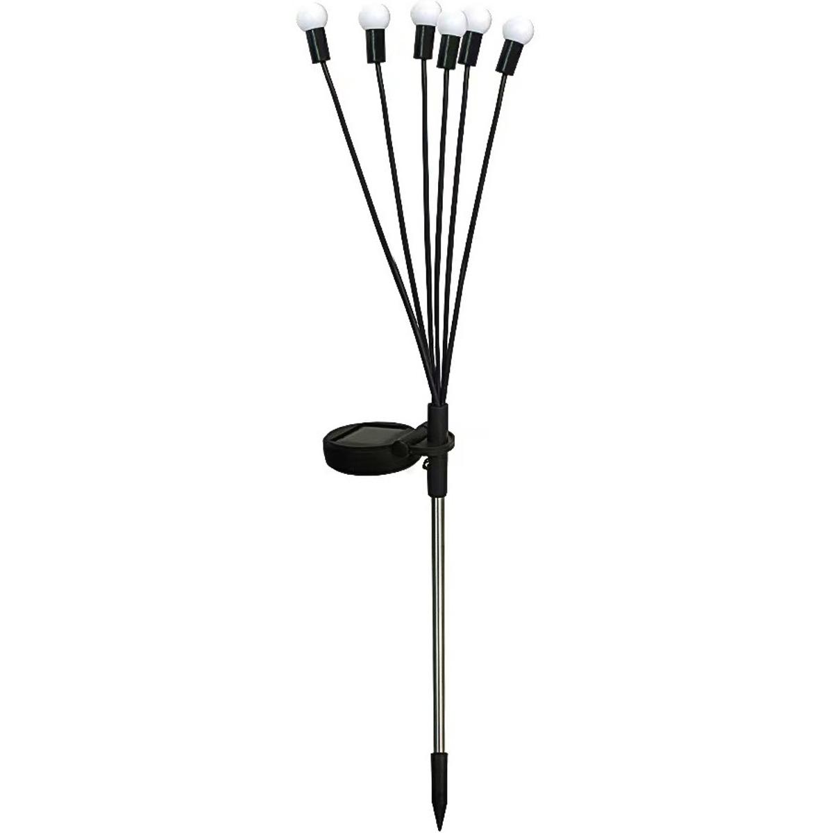 Saulės Lempa, šokanti Vėjyje, Balti Rutuliukai 6 Led 72cm
