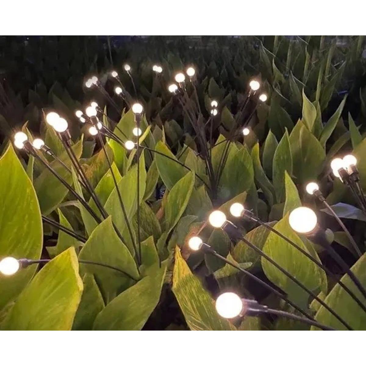 Saulės Lempa, šokanti Vėjyje, Balti Rutuliukai 6 Led 72cm