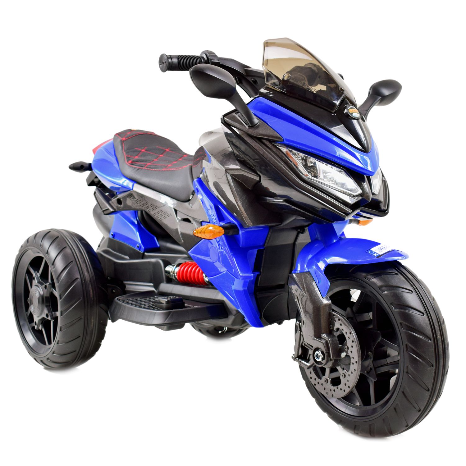 Mega Motociklas 3 Ratai - Minkšti Eva Ratai, Minkšta Dygsniuota Sėdynė/hs-5188