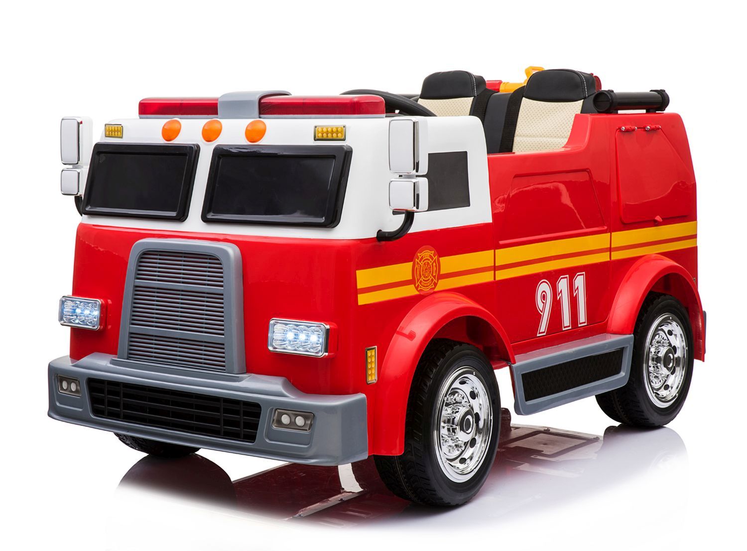 Mega Ugniagesių Komanda Su Garsais, Supimo Funkcija, Megafonu Ir Papildoma įranga, Super Versija/ll911