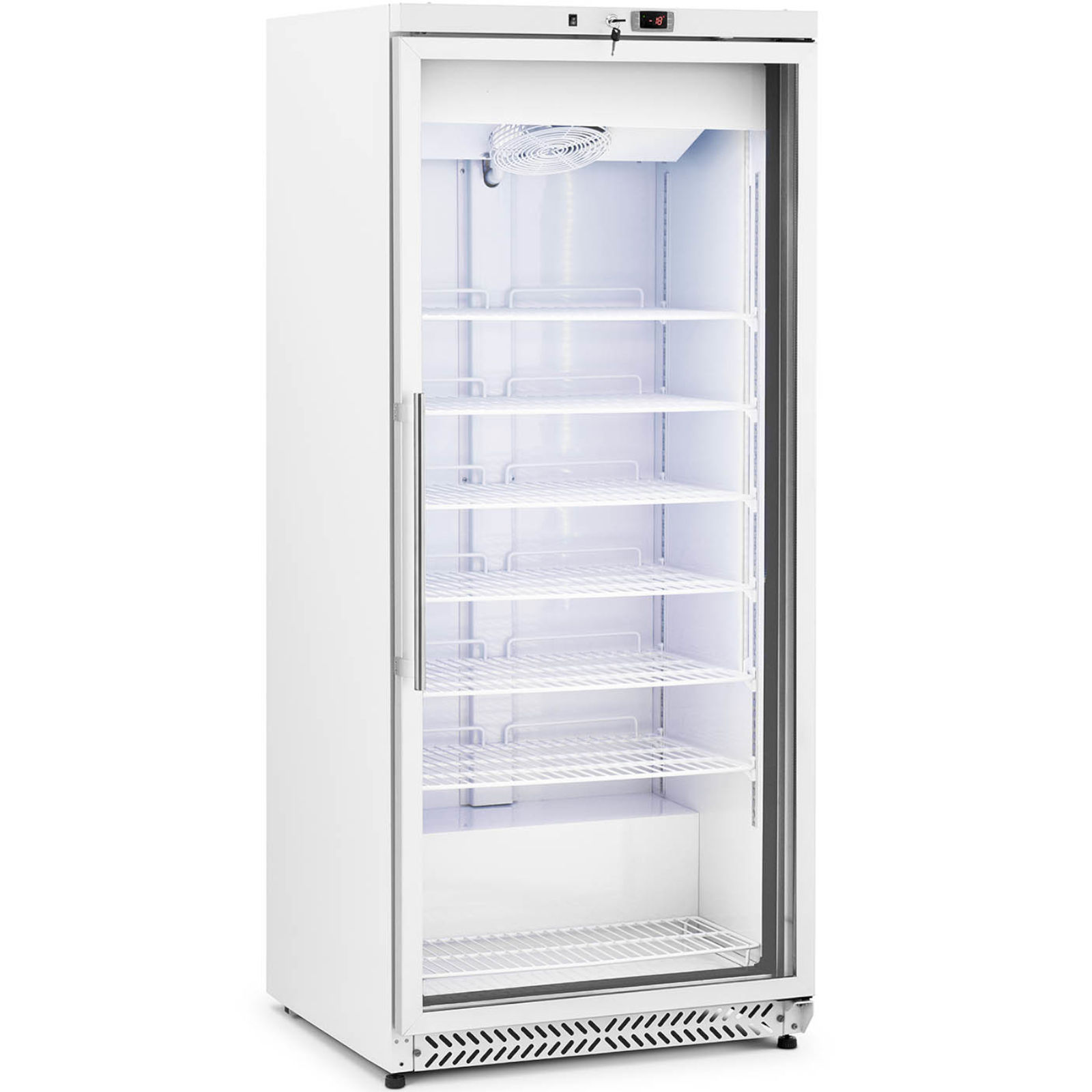Stiklinė 7 Lentynų šaldymo Spinta 580 L 492 W - Balta