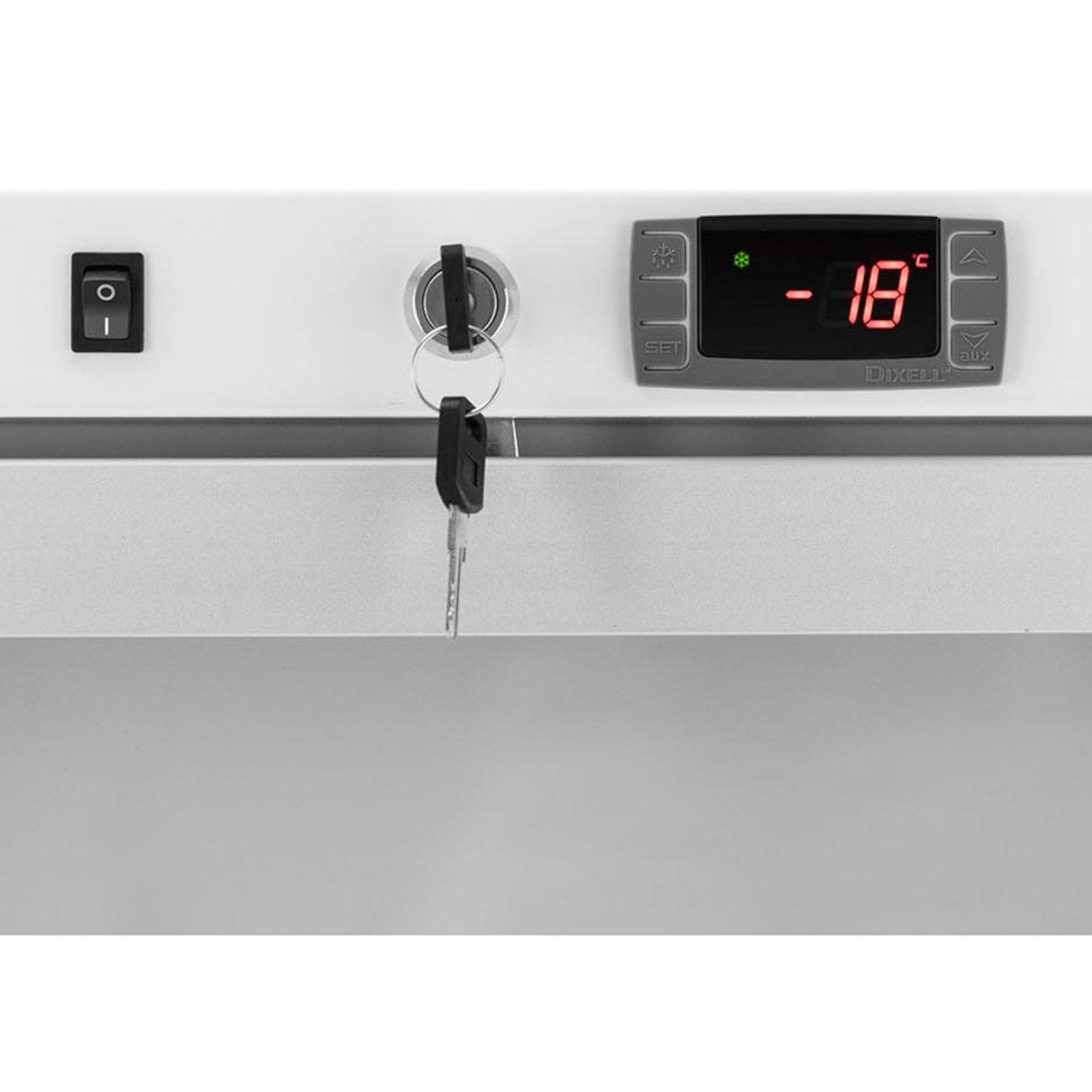 Stiklinė 7 Lentynų šaldymo Spinta 580 L 492 W - Balta