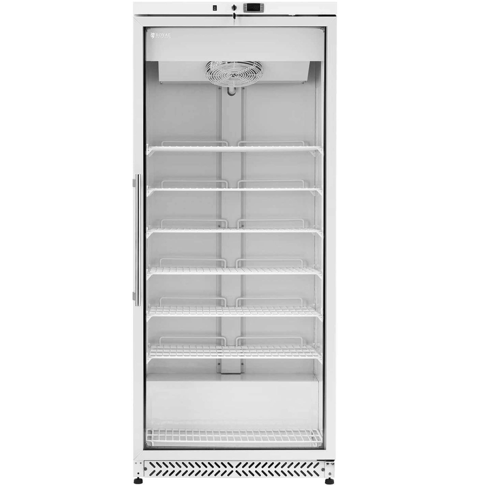 Stiklinė 7 Lentynų šaldymo Spinta 580 L 492 W - Balta
