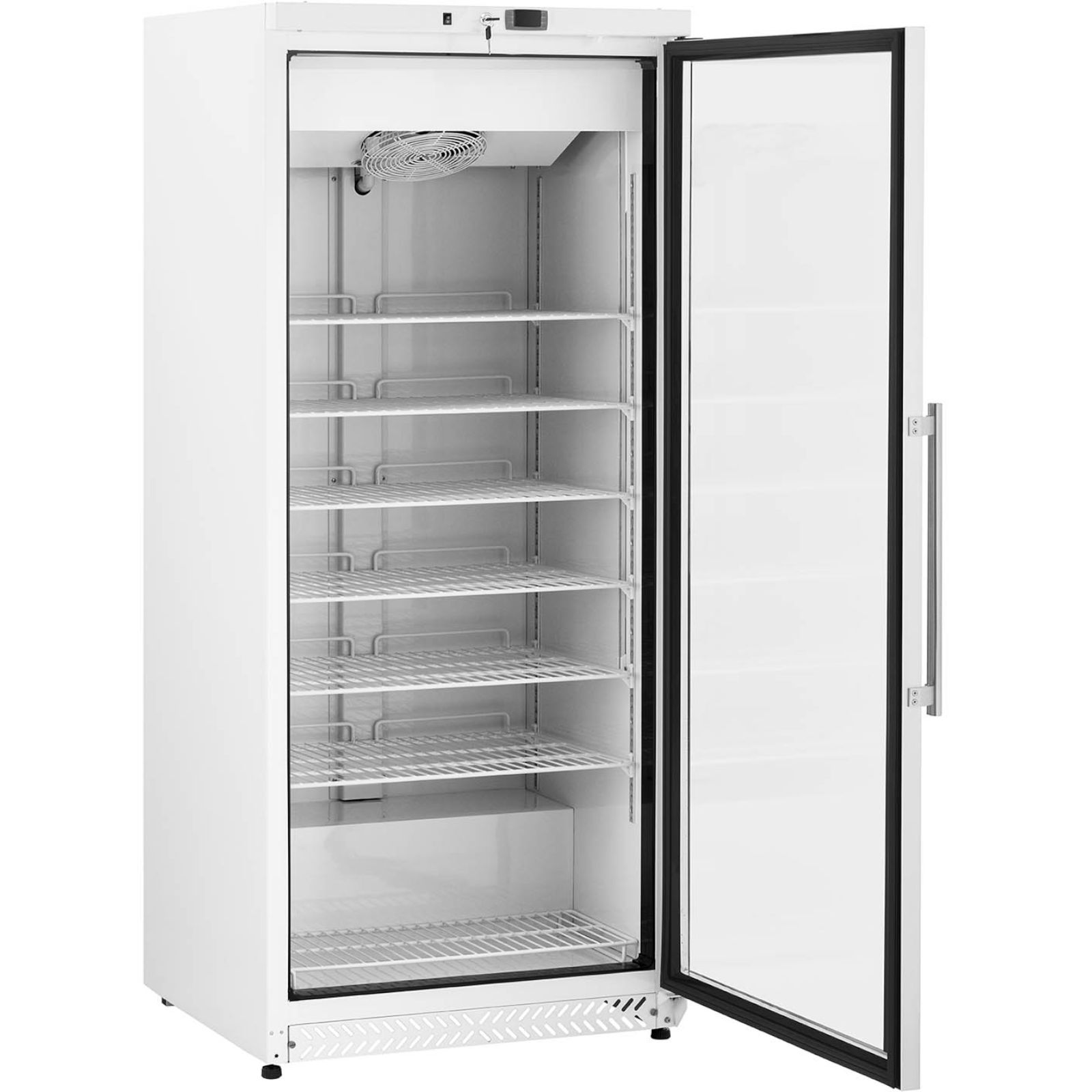 Stiklinė 7 Lentynų šaldymo Spinta 580 L 492 W - Balta