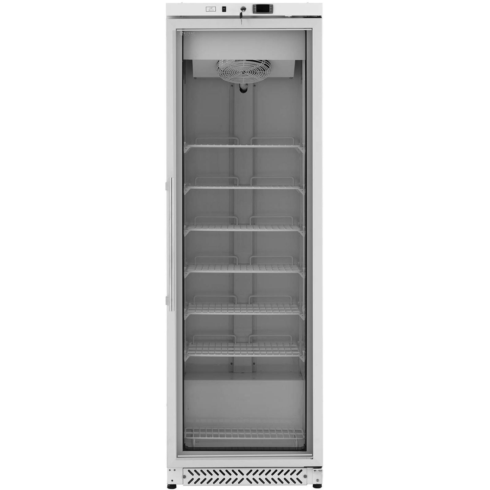 Stiklinė 7 Lentynų šaldymo Spinta 380 L 425 W - Balta