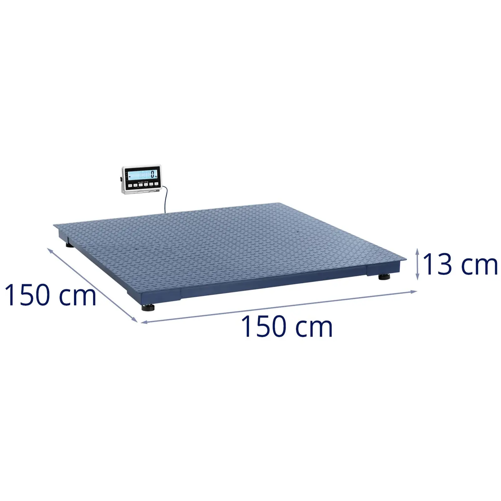 Lcd Platforminės Sandėliavimo Svarstyklės 150 X 150 Cm 3000 Kg / 1 Kg
