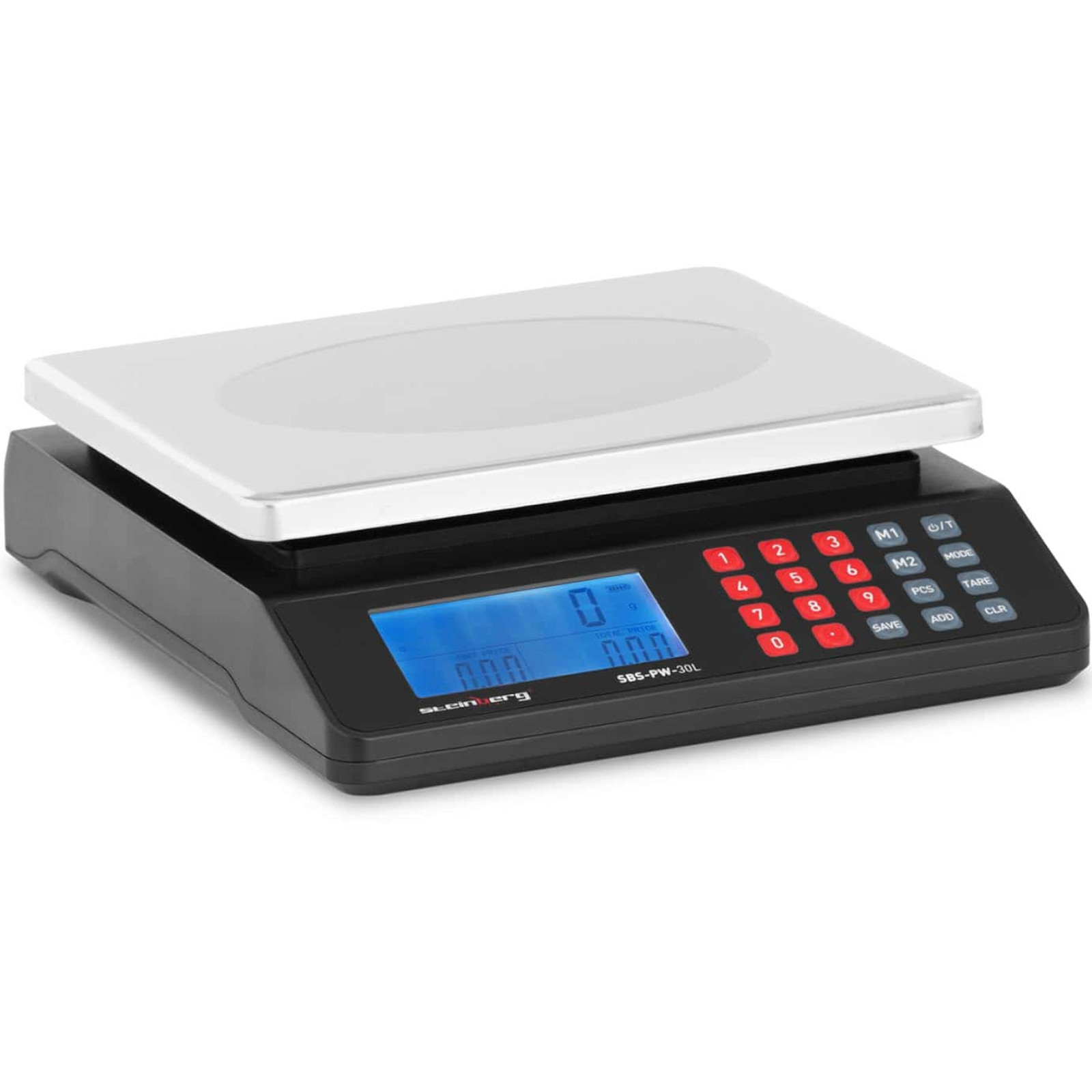 Stalo Kontrolinės Svarstyklės Lcd Laikymo Svarstyklės 30 Kg / 1 G