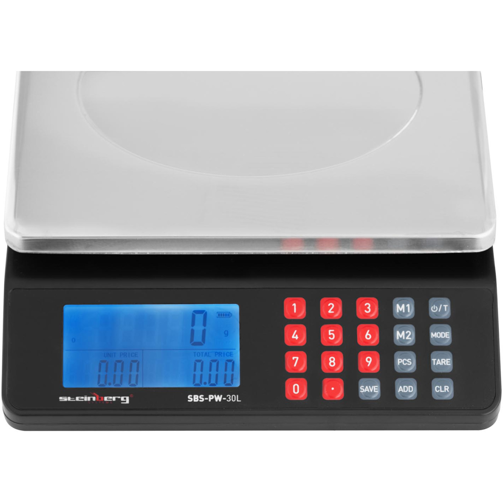Stalo Kontrolinės Svarstyklės Lcd Laikymo Svarstyklės 30 Kg / 1 G