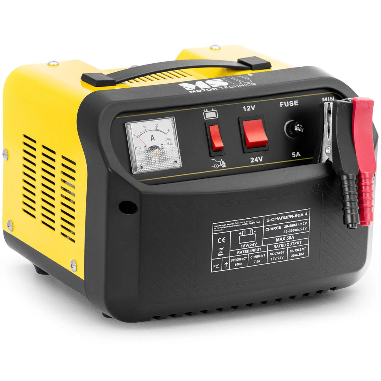 Automobilinis įkroviklis Su Avariniu Starteriu 12/24 V 45 A