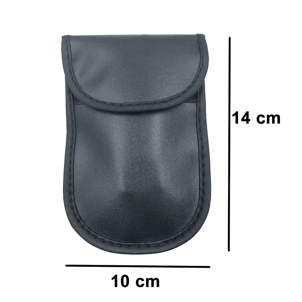 Apsaugos Nuo Vagystės Dėklas Automobilio Rakteliams Faraday Cage 14x10cm Juodas