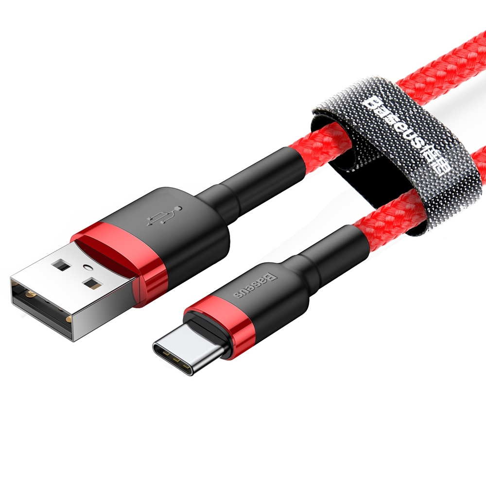 Stiprus Lankstus Kabelis Usb-c Qc3.0 2a 2m Raudonas