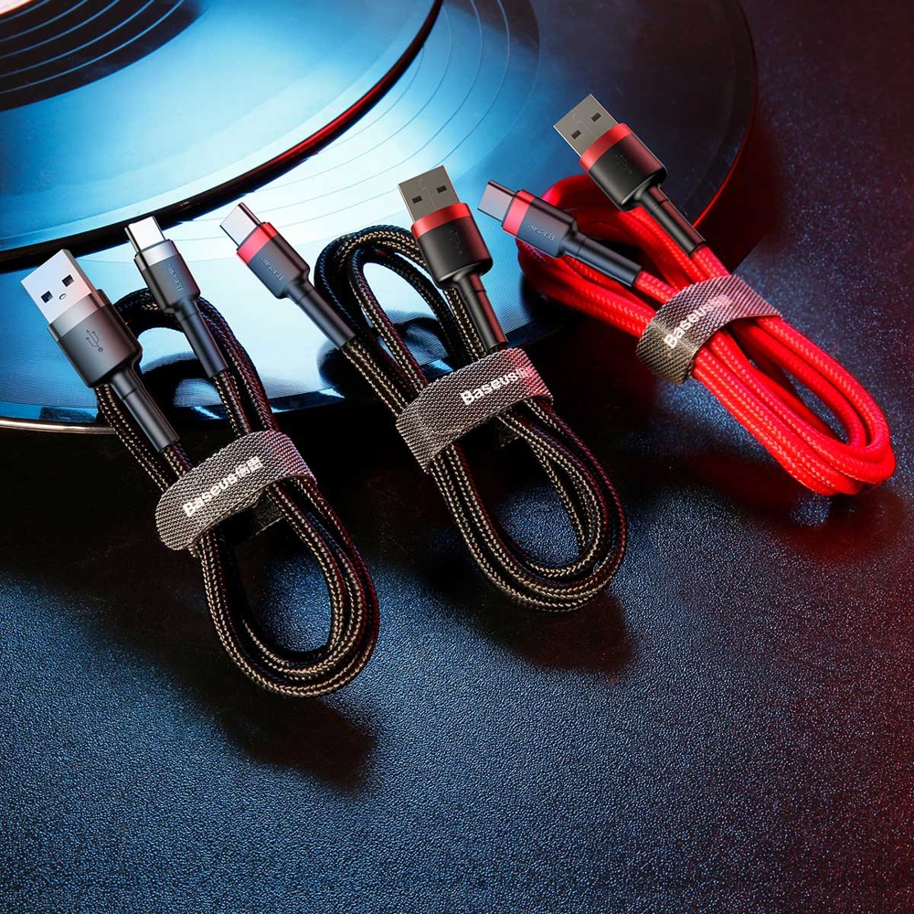 Stiprus Lankstus Kabelis Usb-c Qc3.0 2a 2m Raudonas