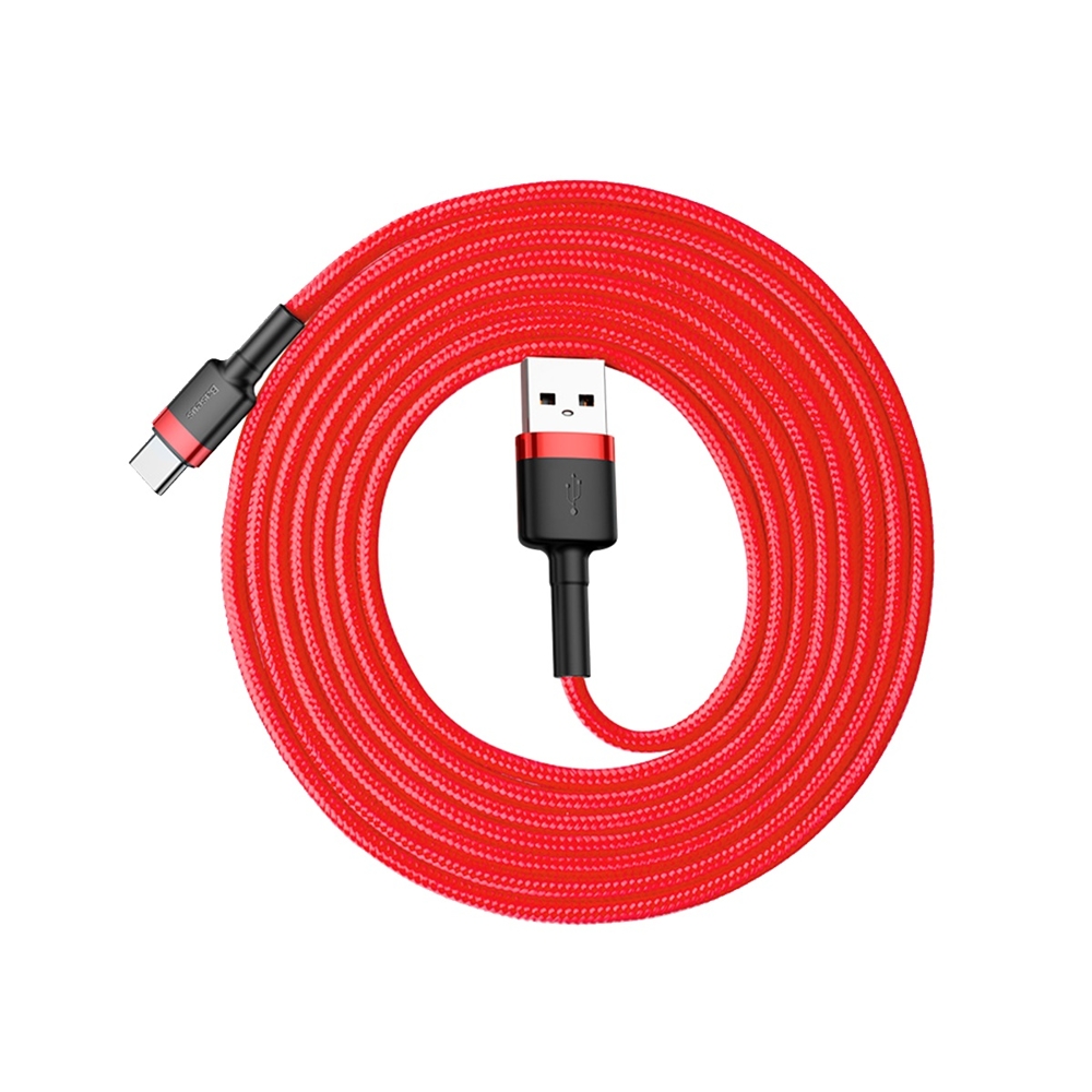 Stiprus Lankstus Kabelis Usb-c Qc3.0 2a 2m Raudonas