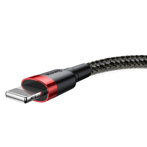 Patvarus Lankstus Usb Kabelis Iphone Lightning Qc3.0 2.4a 1m Juodai ...