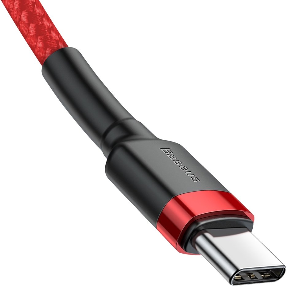 Didelio Galingumo Lankstus Kabelis Usb-c Pd 2.0 60w 20v 3a Qc3.0 2m Raudonas