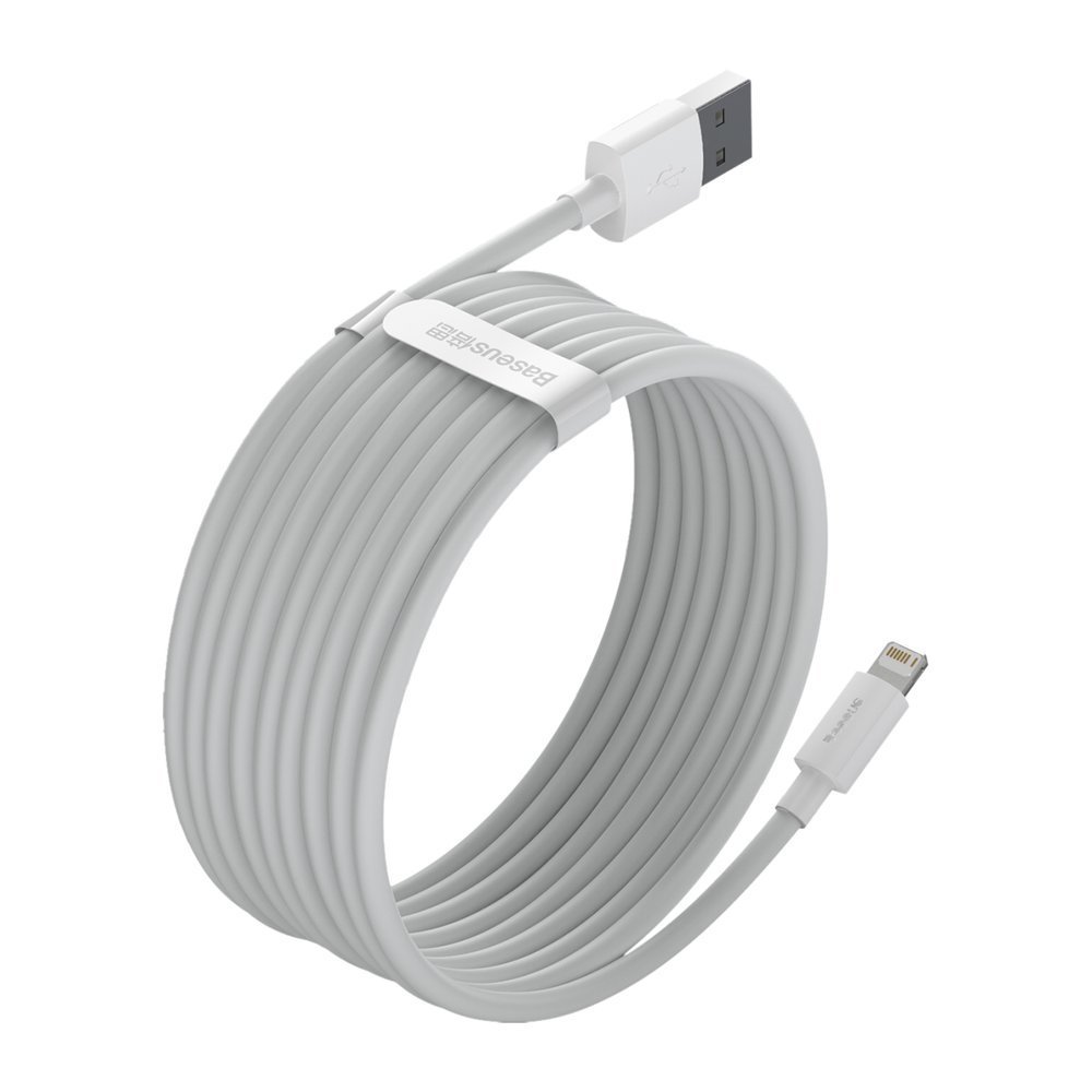 2x Usb Laidas Iphone Lightning Greitasis įkrovimas Power Delivery 1,5 M, Baltas
