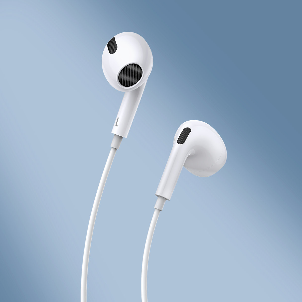 Laidinės Ausinės Encok H17 Minijack 3,5 Mm Baltos Spalvos