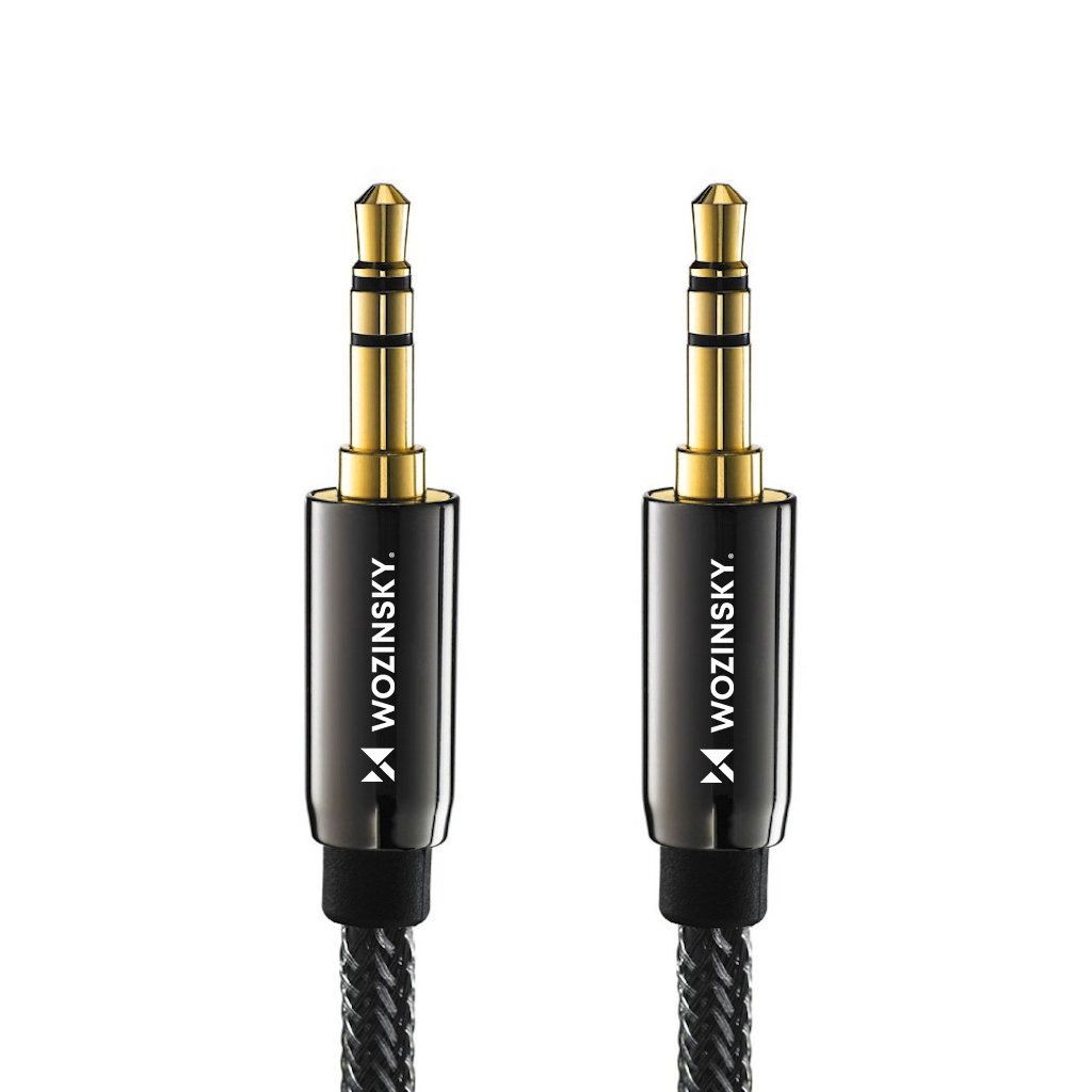 Universalus Mini Lizdo Aux Kabelis 1,5 M Juodas