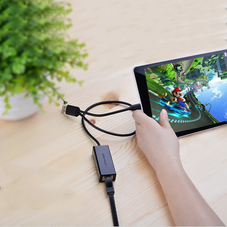 Išorinis Lan Adapteris Rj45 - Usb 2.0 100 Mbps - Juodas