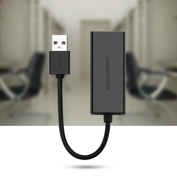 Išorinis Lan Adapteris Rj45 - Usb 2.0 100 Mbps - Juodas