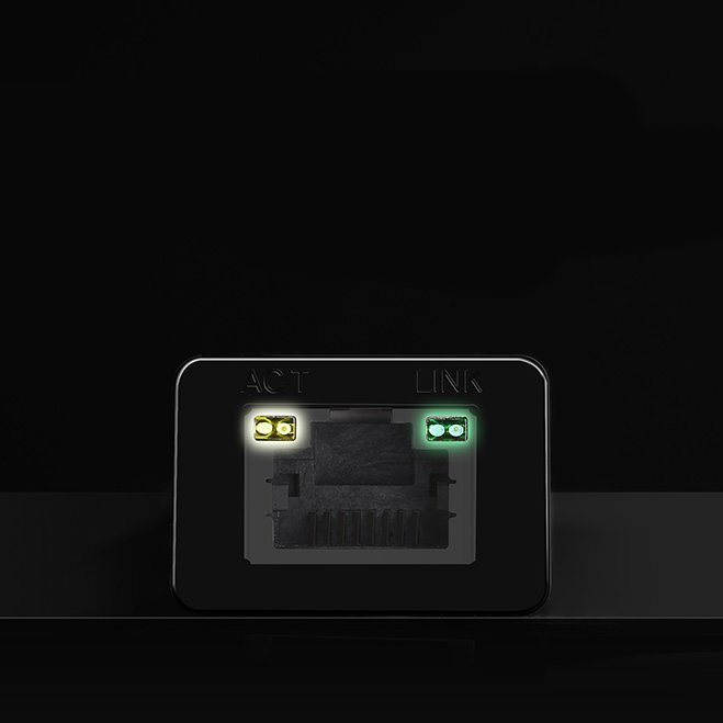 Išorinis Lan Adapteris Rj45 - Usb 2.0 100 Mbps - Juodas