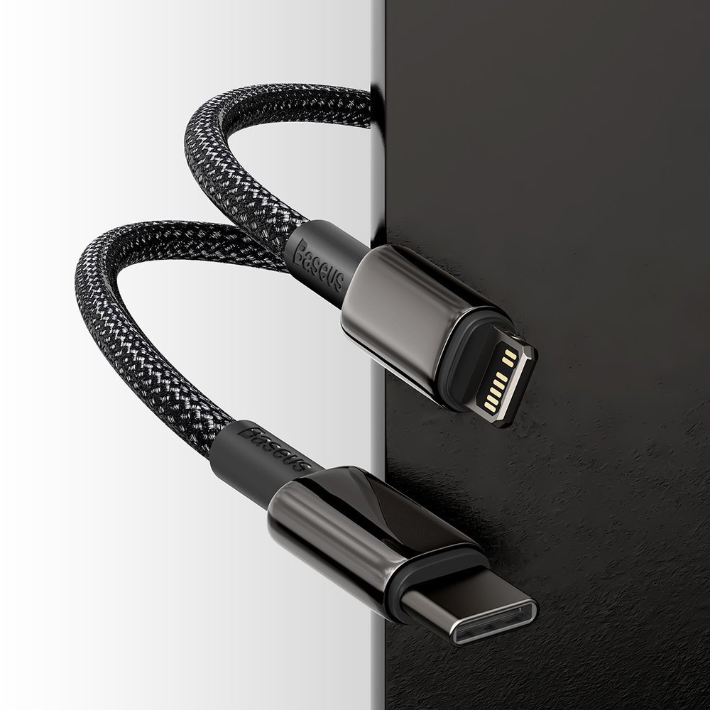 "iphone" Usb-c - "lightning" Greitojo įkrovimo 20w 2 M Kabelis - Visas Juodas