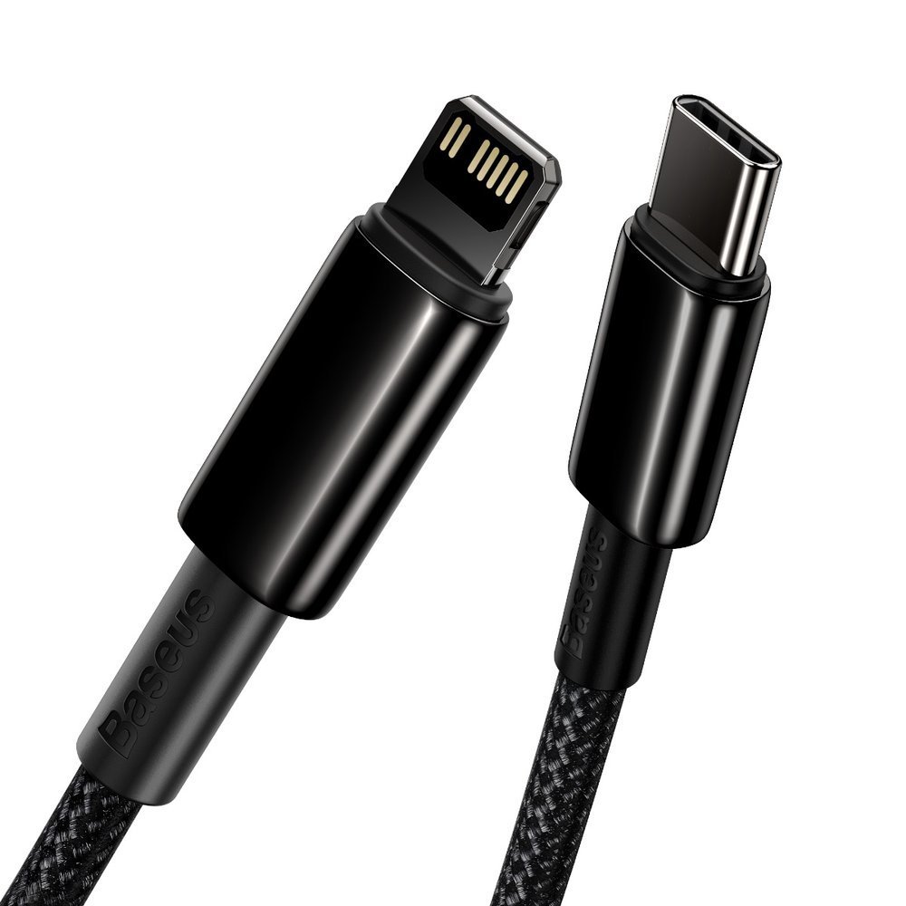 "iphone" Usb-c - "lightning" Greitojo įkrovimo 20w 2 M Kabelis - Visas Juodas