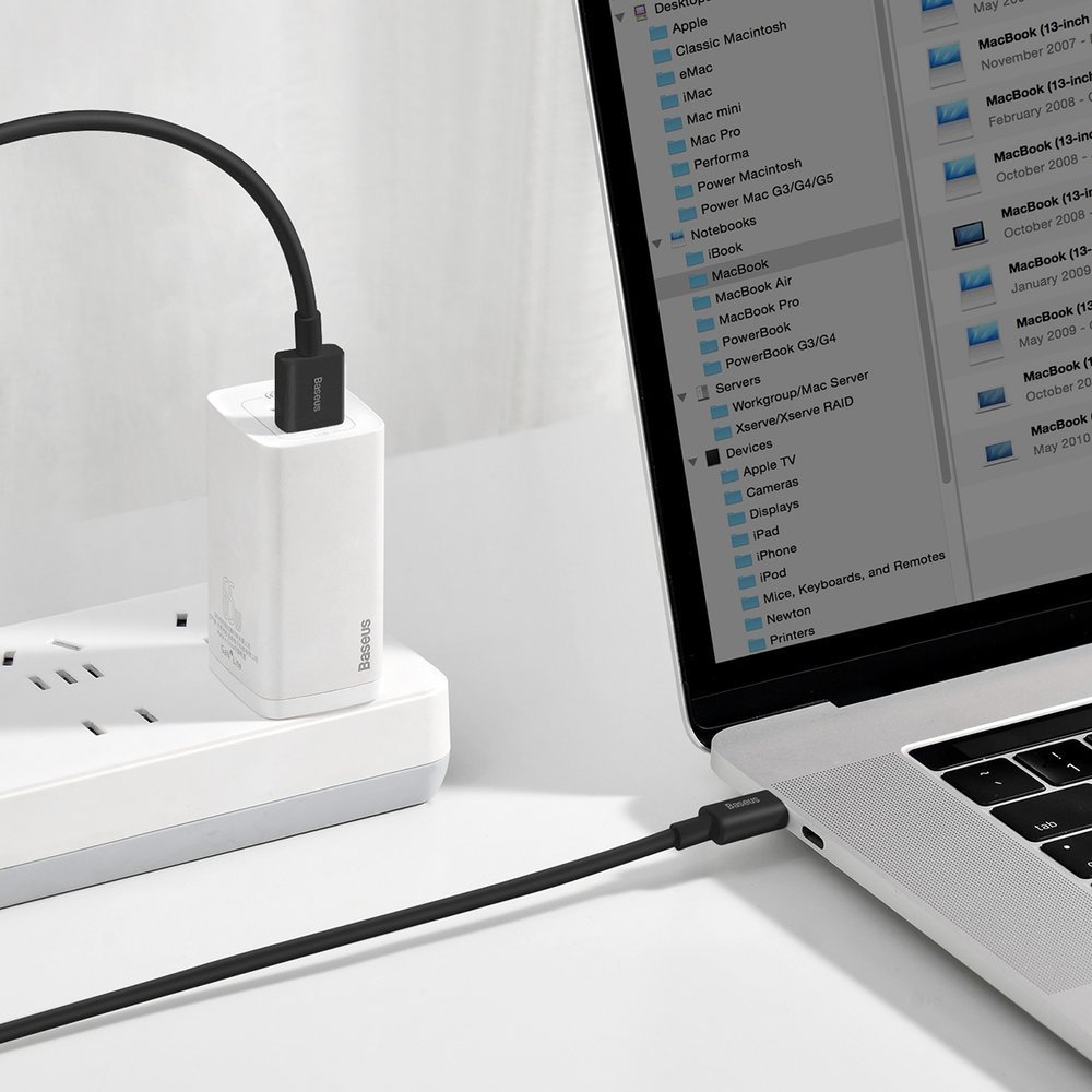 Aukščiausios Kokybės Laidas "huawei" Usb - Usb-c 11v / 6a Supercharge 2 M - Juodas